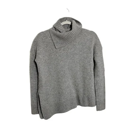 All Saints Women's Cashmere Turtleneck Sweater Gray 100% Cashmere Size XS - Picture 3 of 8